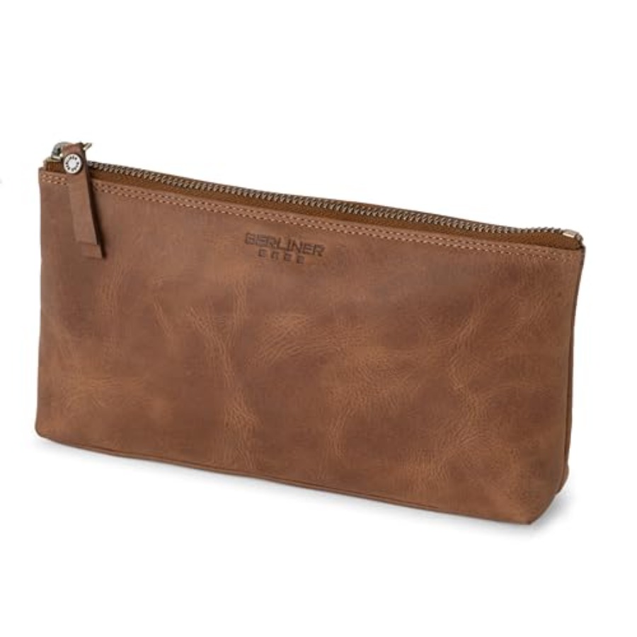 Women'S Bag - Vintage Genuine Leather Makeup Bag Anna,