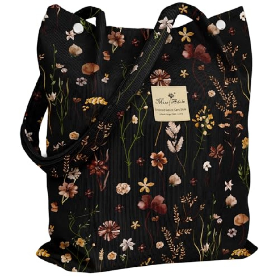 Corduroy Tote Bag for Women -  - Women'S Work Bags Designer recension och pris