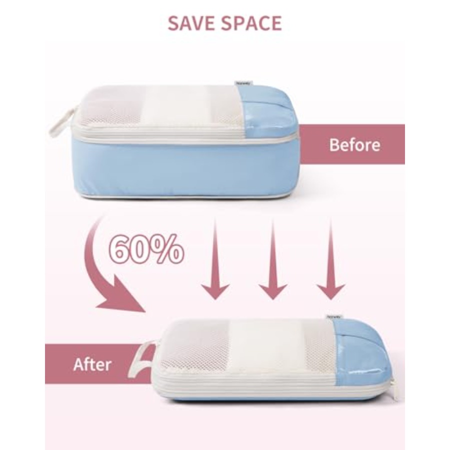 6 Set Compression Packing Cube - Women'S Bag recension och pris