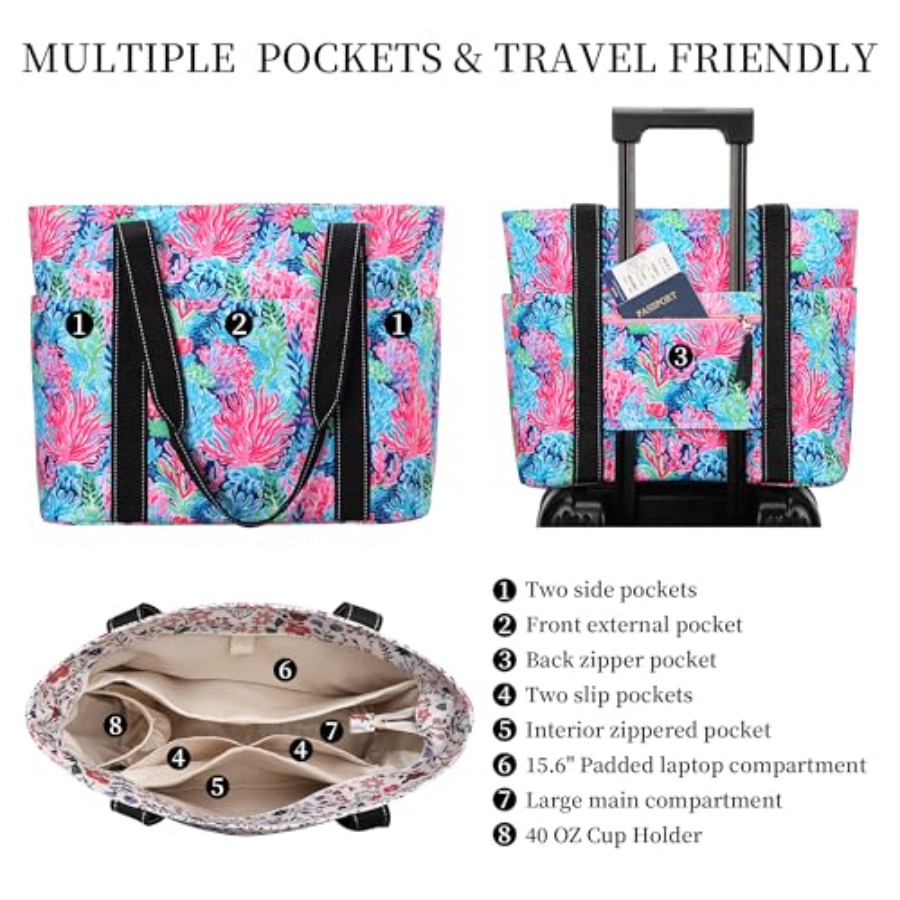 Tote Bag for Women with Laptop - Women'S Bag recension och pris