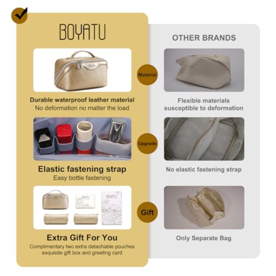 Travel Makeup Bag for Women: C - Women'S Bag recension och pris