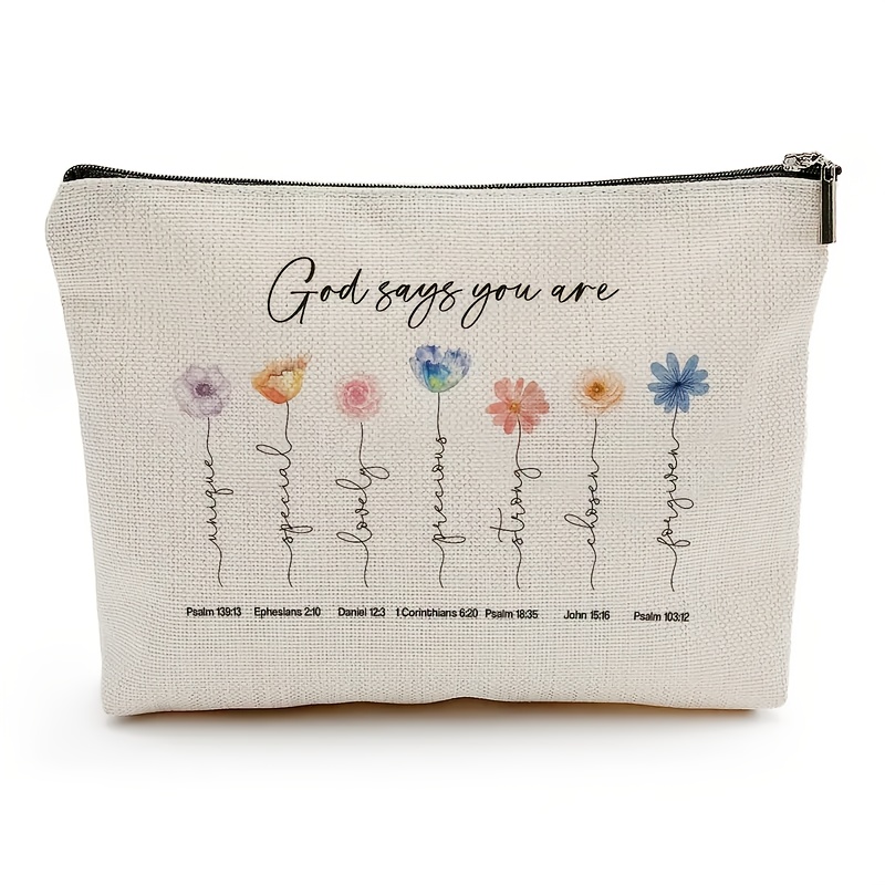 A Floral Bible makeup bag - a  - Women Bags In Amazon recension och pris