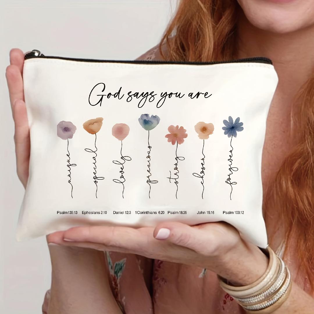 A Floral Bible makeup bag - a  - Women Bags In Amazon recension och pris