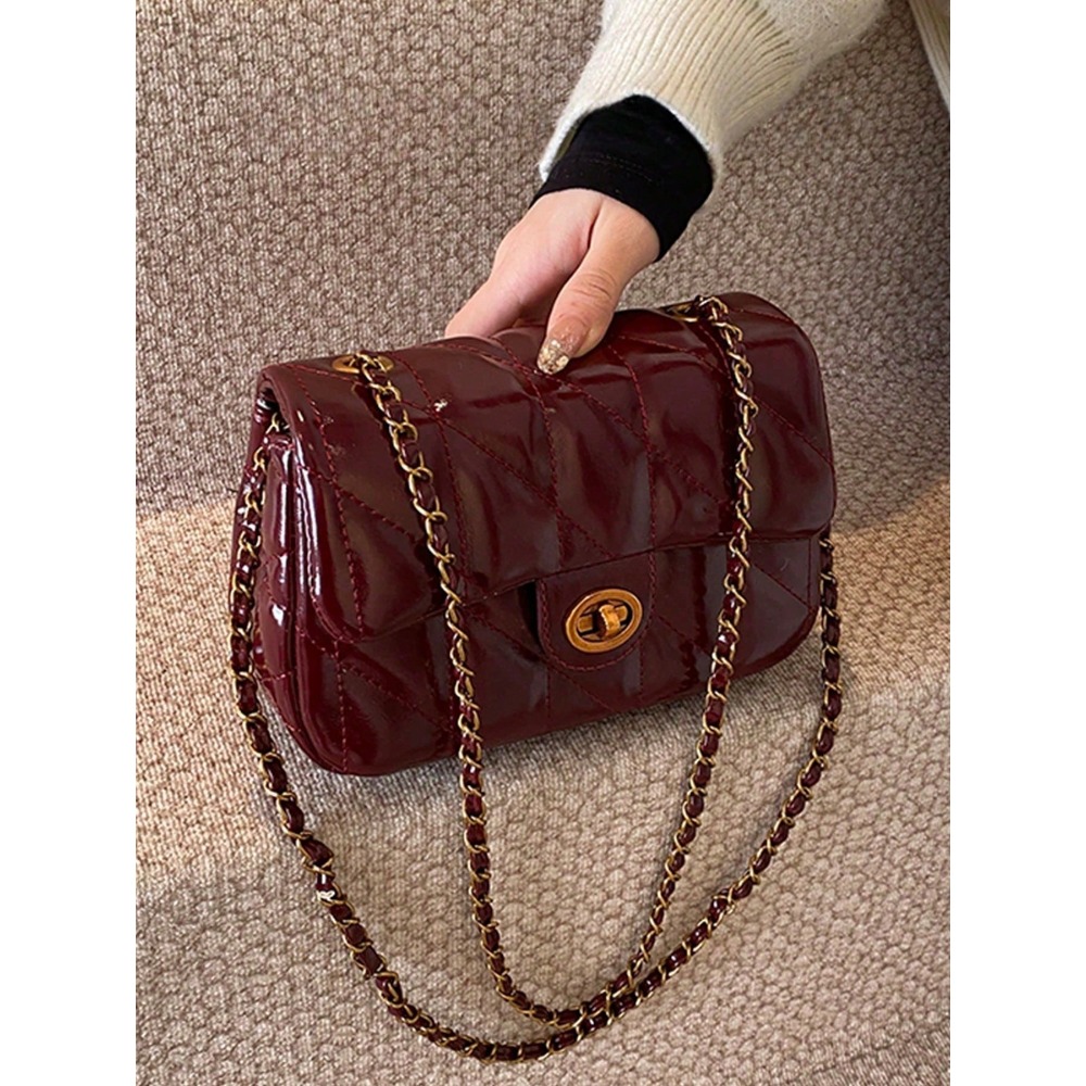 Classic Rhombus Pattern PU Wat - Women'S Work Bags Designer recension och pris