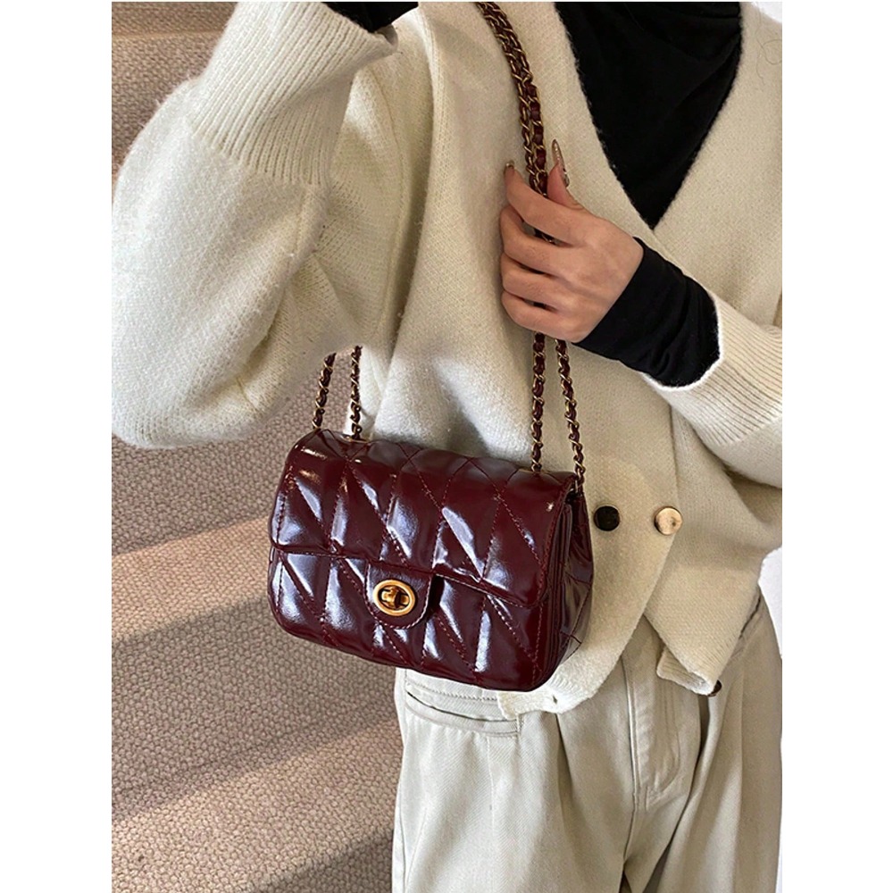 Classic Rhombus Pattern PU Wat - Women'S Work Bags Designer recension och pris
