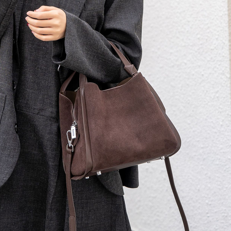 Burminsa Cowhide Suede Genuine - Women'S Work Bags Designer recension och pris
