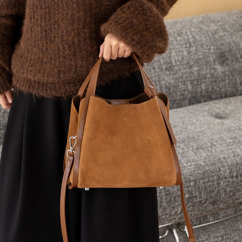 Burminsa Cowhide Suede Genuine - Women'S Work Bags Designer recension och pris
