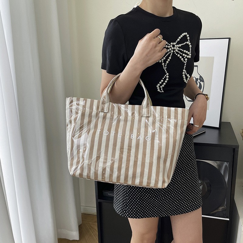 PVC Tote Bag,Vertical Stripe W - Women Bags In Amazon recension och pris