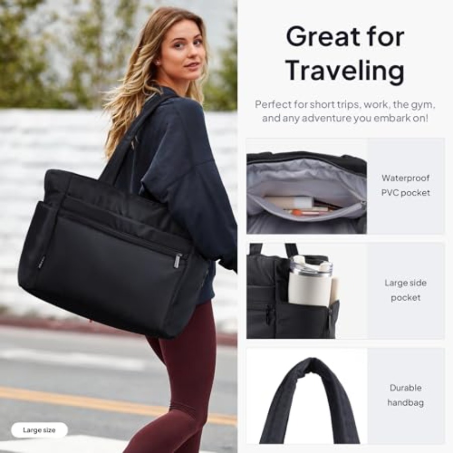 TOPEAST Tote Bag for Women Puf - Women'S Bag recension och pris