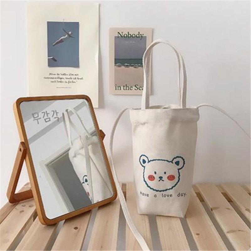 Print Canvas Water Bottle Bag  - Women Bags In Amazon recension och pris
