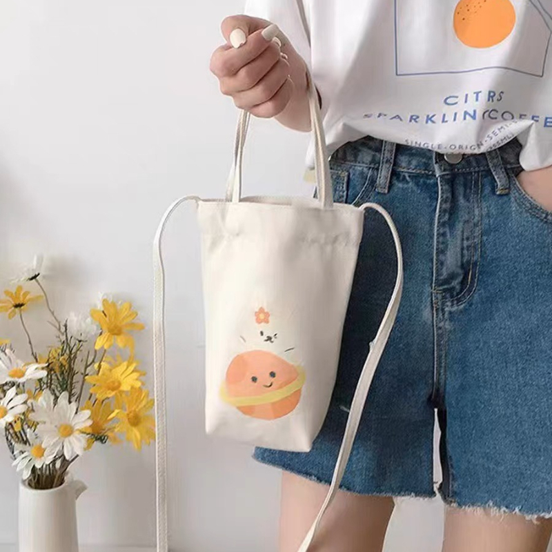 Print Canvas Water Bottle Bag  - Women Bags In Amazon recension och pris
