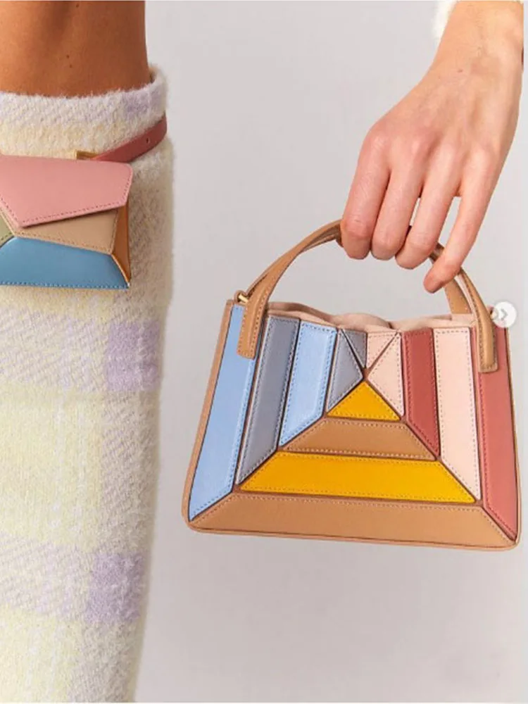 Luxury Colorful Vivid Stripped - Women Bags Polene recension och pris