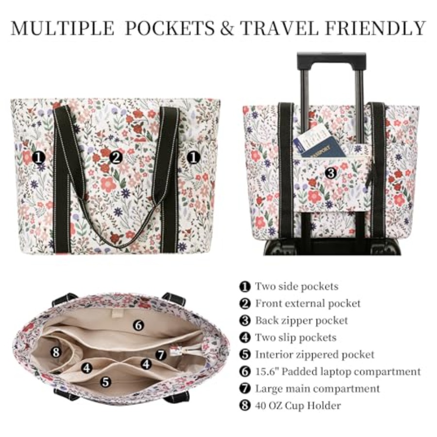 Tote Bag for Women with Laptop - Women'S Bag recension och pris