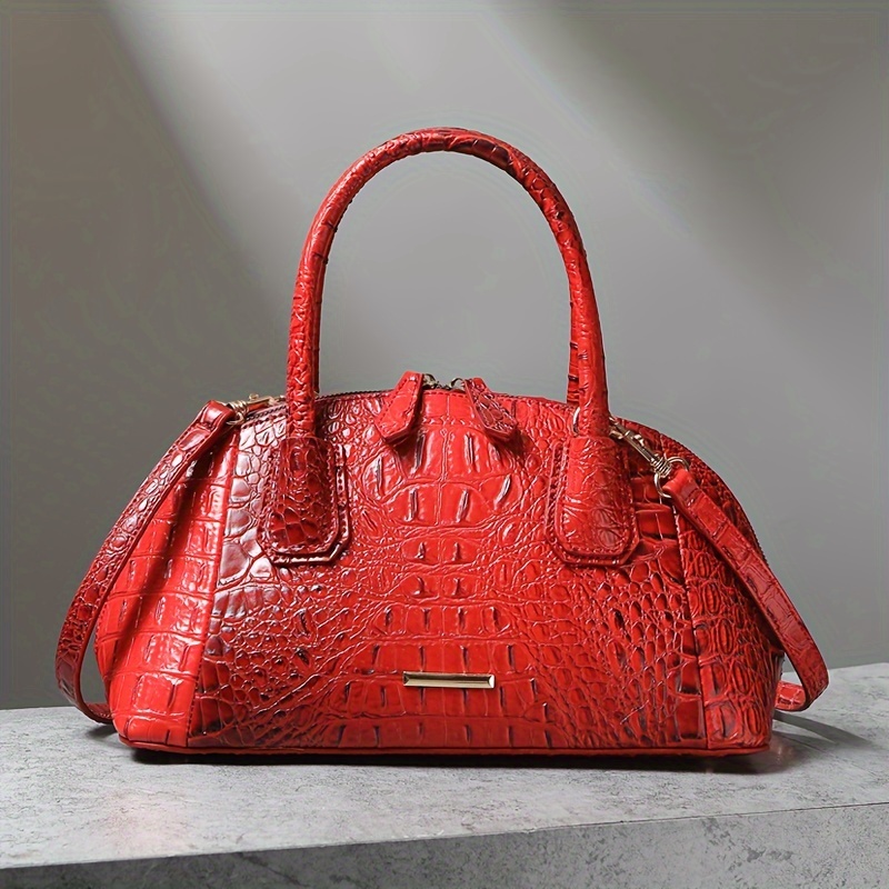 Luxurious Crocodile Print Top  - Women'S Work Bags Designer recension och pris