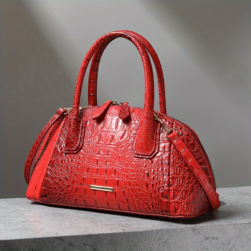 Luxurious Crocodile Print Top  - Women'S Work Bags Designer recension och pris