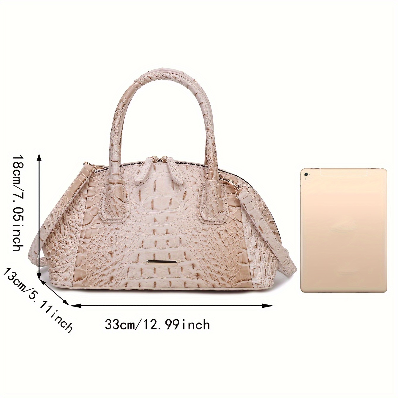 Luxurious Crocodile Print Top  - Women'S Work Bags Designer recension och pris